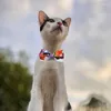 Cão vestuário gato bowtie ajustável confortável laço pet suprimentos para decoração de páscoa acessórios bonitos