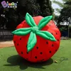 atacado Direto da fábrica 6mH (20 pés) Publicidade Modelos de morango infláveis Balões de frutas de desenhos animados para decoração ao ar livre com soprador de ar brinquedos esportivos