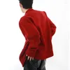 Pulls pour hommes Automne Hiver Niche Design Épais Pull tricoté Cardigan Simple Haut de gamme Couple polyvalent Porter une veste épaissie Chic