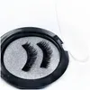 False Eyelashes 1 Pair Reusable Double Magnetic Eyelashes 15Mm Black Fiber Natural Fake Eyelash With 2 Magnets Fashion Eyes Makeup Acc Dhpel