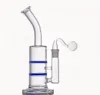 Unikalne 8 -calowe zlewki Bongs Glass Honex Glass Water Bong Rigs Dab Percolator RECYCLER RITS z 18 mm miską i szklanym palnikiem oleju PIP2497860