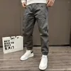 Pantalons pour hommes Hommes Cargo Hommes Mode 2024 Boutons latéraux Hip Hop Joggers Mâle Japonais Streetwear Pantalon Casual Gris
