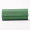 Caixas de relógio Casos Caixa Portátil PU Couro Roll Bolsa Coletor de Armazenamento com Slid In Out Travel Case Organizadores Verde Gift294l