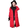 Fashion Buckskin zamszowe płaszcze płaszcze kobiety wiosna jesienna długa płaszcz S-6xl wiatrówki żeński róg podwójny A2841240228