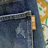 Heren jeans street mode losse gewassen vintage blauwe lente en herfst groot formaat casual harembroek