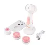 Enheter 3in1 elektrisk ansiktsrengöring borste ansikte djup rengöring silikonborste roterande vibration massager hud blackhead por renare