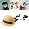 Chapeau de seau de paille pour enfants, chapeau de Baseball mignon, Protection solaire, casquette de pêcheur à large bord pour enfants filles garçons 240220