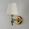 Lampa ścienna American Light Nowoczesne minimalistyczne salon LED Lmitation Copper Sypial
