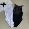 Channel Bikini Designer CC Luxury Mode für Frauen Badebekleidung Womens Einköpfiger Badeanzug Weiß zwei Farbe hohl schlankes Fit Schwimmen