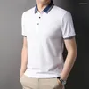 Polos de algodón de primera calidad para hombre, polos de marca de lujo de verano, camisetas informales ajustadas de manga corta a la moda, ropa lisa para hombre 2024