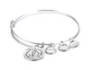 Modeutbyggbara armband armband för kvinnor vänner älskar familj charms silver pläterade armband vänskap smycken3673308