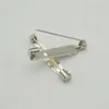 500pcs 2 4cm High Quality Safety pins Brooch Base Back Bar Badge Holder Brooch Pins DIY Jewelry Finding2497