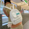 School Bags Personalized Student Backpack Plush Cartoon Small Commuting One Shoulder Gift Embroidered