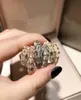 High quality designer european fashion copper CZ diamonds animal punk ring 18k whiteyellowrose gold plated party jewelry for wom9155686