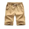 Pantaloncini da uomo 2024 colorati di cotone puro di cotone estate spiaggia kaki casual gettoni bianchi 5xl vendita