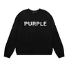Mens hoodie Luxury Brand Purple Man Purple Brand Classic Letter Printing High Quality Terry Loose Versatile Round Neck Sweater for Men and Women M19X