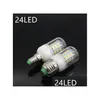 Ampoules LED E27 E14 24W Smd5730 lampe à LED 7W 12W 15W 18W 220V 110V lumières de maïs lustre Bbs 36 48 56 69 72 LED lumières de livraison directe Li Dhuda