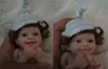 6 Micro Preemie Full Body Silicone Big Eyes Doll Mason and MilaLifelike Mini Reborn Bady Surprice Children Anti-Stress 240223