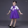 Stage Wear Korean Children Ethnic Costumes Girls Dress