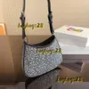 أكياس مسائية حقائب النساء Cleo Net Red Diamond Diamond Diamond Diamond Bag Crossbody Messenger Counter Counter Fashion Satchels Hobo Handbag Designer Fudicury Proses 2024