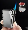 Creativity Torch Jet Lighter Metal Down Ignition Gas Turbo Lighter Butane Windproof Lighter Cigarette Accessorie Gadgets For Men N1697126