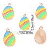 Charms 5st -legering Multiple Style Easter Egg Small Pendant Diy Jewelry Accessories Söta kreativa örhängen Keychain Armband