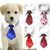 Vêtements de chien mariage formel chat noeud papillon couleur unie collier de noeud papillon pour chiot réglable cravate accessoire pour animaux de compagnie