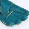 Gants de sécurité de nettoyage pour attraper des chiens, des chats, des reptiles, des animaux, en cuir ultra long, vert, pour animaux de compagnie, protection contre l'iguane vert, gants anti-préhension