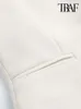 Traf Women Fashion Front Button Dontaż kamizelki bez rękawów Kieszenie na kamizelki żeńskie kamizelki kamizelki 240228