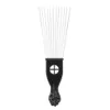 Escovas de cabelo Dentes largos Metal Afro Pente Insert Curly Hairbrush Fork Pick Fist Shape Handle Cabeleireiro Escova Styling Tool Drop Deli Dhwom