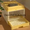 Boxes Sandbox Big Cat Bedpans Enclosed Toilet Leak Proof Tray Cat Bedpans Drawer Covered Arenero Gatos Litter Box Furniture QF50CB