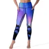 Aktive Hose Winter Nachthimmel Yoga Lady Nordlichter Print Leggings Hohe Taille Kawaii Legging Stretch Design Fitness