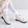 Schuhe Lolita-Schuhe für Damen, Schleife, Damenschuhe, Absatz, runder Kopf, Damenschuhe, bequem, Kawaii-Mädchen, Loli, Cosplay-Schuhe, abnehmbarer Schuhriemen