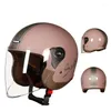 Motorradhelme Rollerhelm Männliche und weibliche Hälfte Fahrzeug Reiten ADT Sicherheit Casco De Warm Winter Drop Lieferung Mobiles Motorcyc Dhxzu