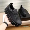 Designer-Herren-Freizeitschuhe mit Schnürung, Greca Labyrinth, klobige Turnschuhe, Schwarz, Weiß, dickbesohlte, griechische Motive, runde Zehenpartie, mehrfarbige Plateau-Sneaker