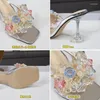 Sandals Slippers Transparent PVC Crystal Cup High-heeled Sexy Casual Shoes Plus Size Women Open Toe