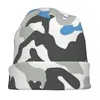 Bérets militaires de l'armée, Bonnet de Camouflage d'hiver, chapeau Goth, Skullies d'extérieur, bonnets unisexes tricotés chauds à double usage