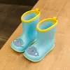 shoes Nouveau enfant chaussures de pluie enfants botte cheville PVC caoutchouc garçon bébé dessin animé chaussure d'eau enfant en bas âge imperméable fille imperméable bottes de pluie printemps