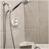 Wanduhren 4x Mini-Duschuhr Wasserdicht IP24 Saugnapf Badezimmer Acryl Gesicht Drop Lieferung Hausgarten Dekor Otvdf