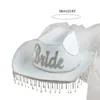 Beret Bride Cowgirl Hat with Veil Rhinestones Cowboy na imprezę zaręczyn ślubu