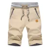 Pantalones cortos para hombres 2023 Pantalones cortos para hombre de verano Pantalones cortos de algodón casual caliente Bermudas para hombre Cepillado Cintura elástica Breeze Beach Pantalones cortos para hombre J240228