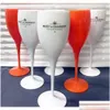 Wijnglazen Moet Cups Acryl Onbreekbaar Champagne Wijnglazen 175Ml Oranje Wit Moet-Chandon Wijnglazen Moets Chandon Champagne Dh5Cg