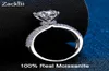 Anillo de compromiso real con banda pavimentada, anillos de boda de ensueño con diamantes de plata de ley 925 de 2 quilates para mujer, joyería nupcial 2208135666889