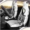 Car Seat Covers Ers Wolf Moon Er Custom Printing Front Protector Accessories Cushion Set Drop Delivery Mobiles Motorcycles Interior Dhoq2