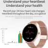 Uhren 2021 Neue Volle kreis touch screen Frauen smart watch Luxus stahl Uhr Band Mode smartwatch Sport Aktivität tracker Für Xiaomi