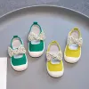Açık bebek ayakkabıları yumuşak dip kızlar gündelik tenis ayakkabıları bahar tuval ayakkabı bebek kızlar yürüyüş ayakkabıları yürümeye başlayan ayakkabılar f06051