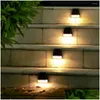 Wall Lamp Solar Porch Lights Waterproof Led Lamps Decor Outdoor Garden Stair Fence Patio Luminous Washing Lighting Drop Delivery Home Otkhx