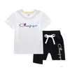 Clothing Sets New Fashion Children Baby Summer Clothes Sets Boys T-Shirt Tops Dstring Shorts Casual Sportwear Outfits Drop Delivery Ba Otfw4