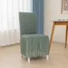 Sandalye Yıkanabilir Kapak Streç Düğün Koruyucusu Yumuşak Aşınma Dayanıklı Ziyafet Slipcover Özel İçin Katı Katı