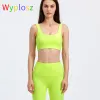 衣装wyposz yoga bra crop bicycle sportswearワークアウトフィスシームレスな女性ハイサポートダブルクロッシング女性スポーツジムプッシュアップ